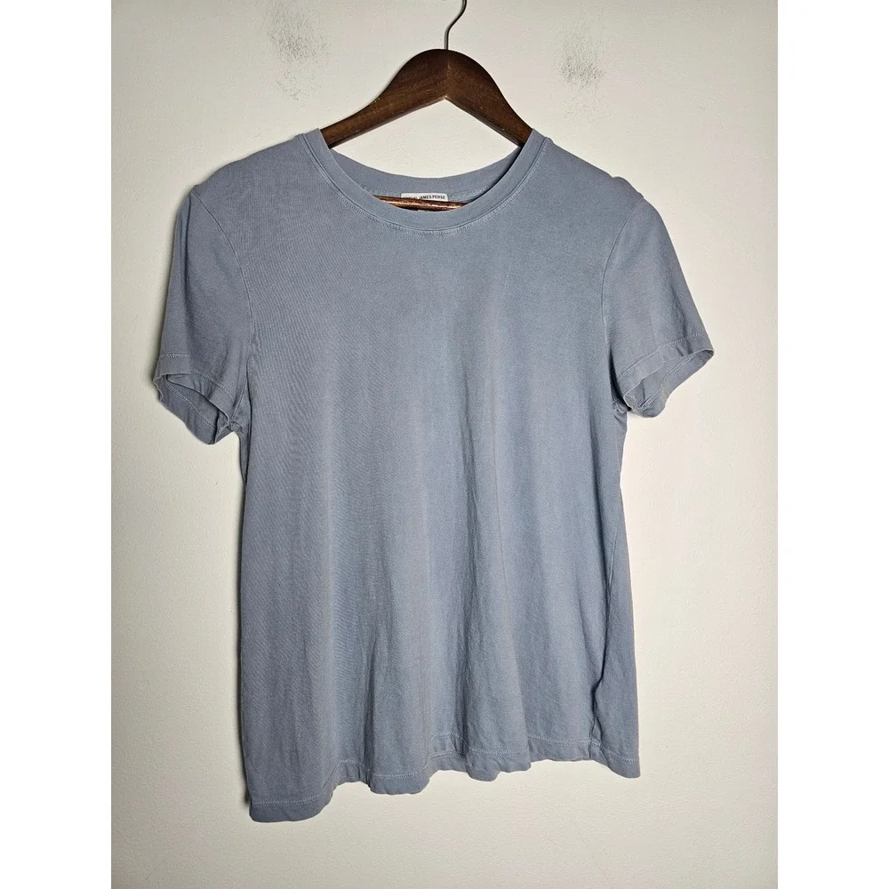 Minimalist James Perse Standard Tee [fits like a Womens 6] Blue Cotton WLJ3114